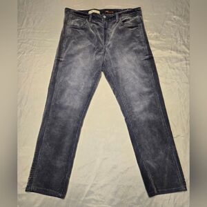 Anthropologie Pilcro Slim Boyfriend Corduroy Pants Blue Gray Retro Faded Size 32